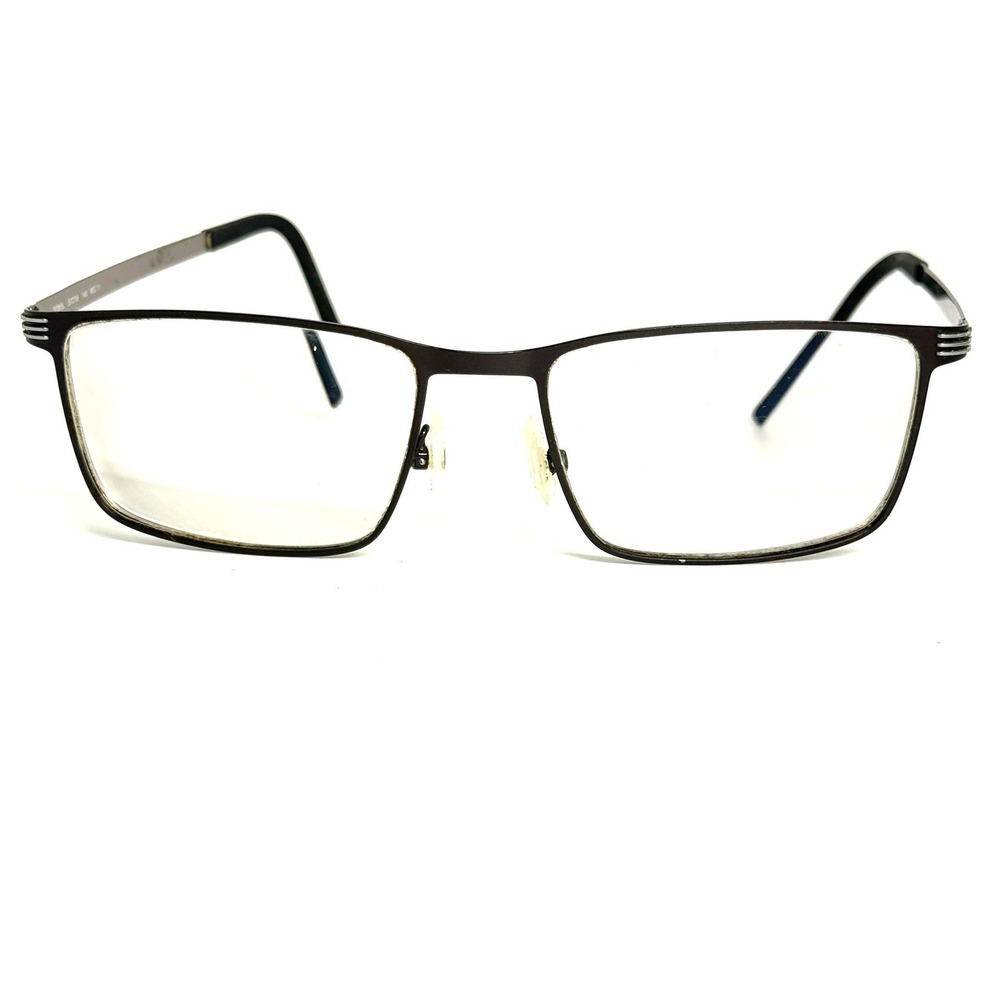 Morel France 30065L Rectangular Metal Eyeglass Frames Brown 57-18-145 MG 11 - Picture 1 of 8